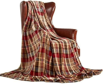 MERRYLIFE Throw Blanket Plaid| Ultra-Plush Soft Colorful | Decorative Couch Travel Love Urban Throw