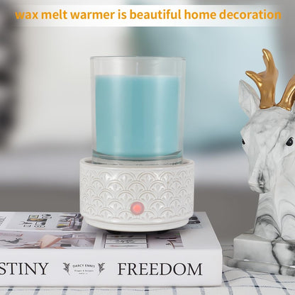 kobodon Ceramic Wax Melt Warmer - 3-in-1Electric Wax Warmer-Fragrance Candle Burner for Scented Wax