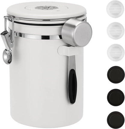 ShanSon Coffee Canister Airtight Coffee Container Stainless Steel Coffee Bean Storage Container