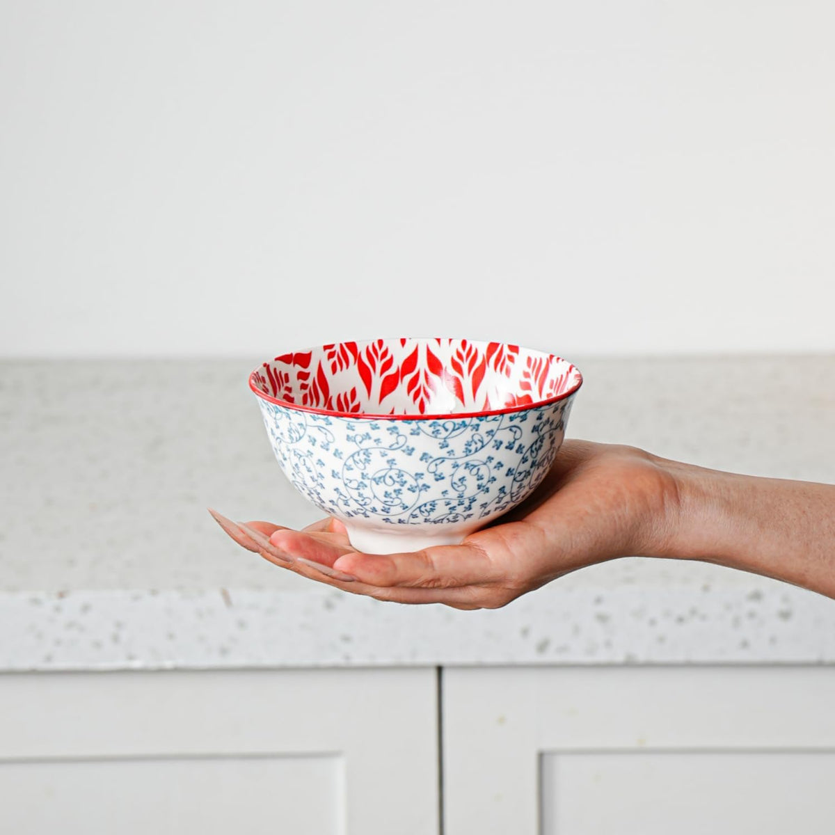 Ceramic Dessert Bowls Set - 12 Oz Small Cereal Bowls 4.75 Inch Ice Cream Bowl for Fruit, Snack