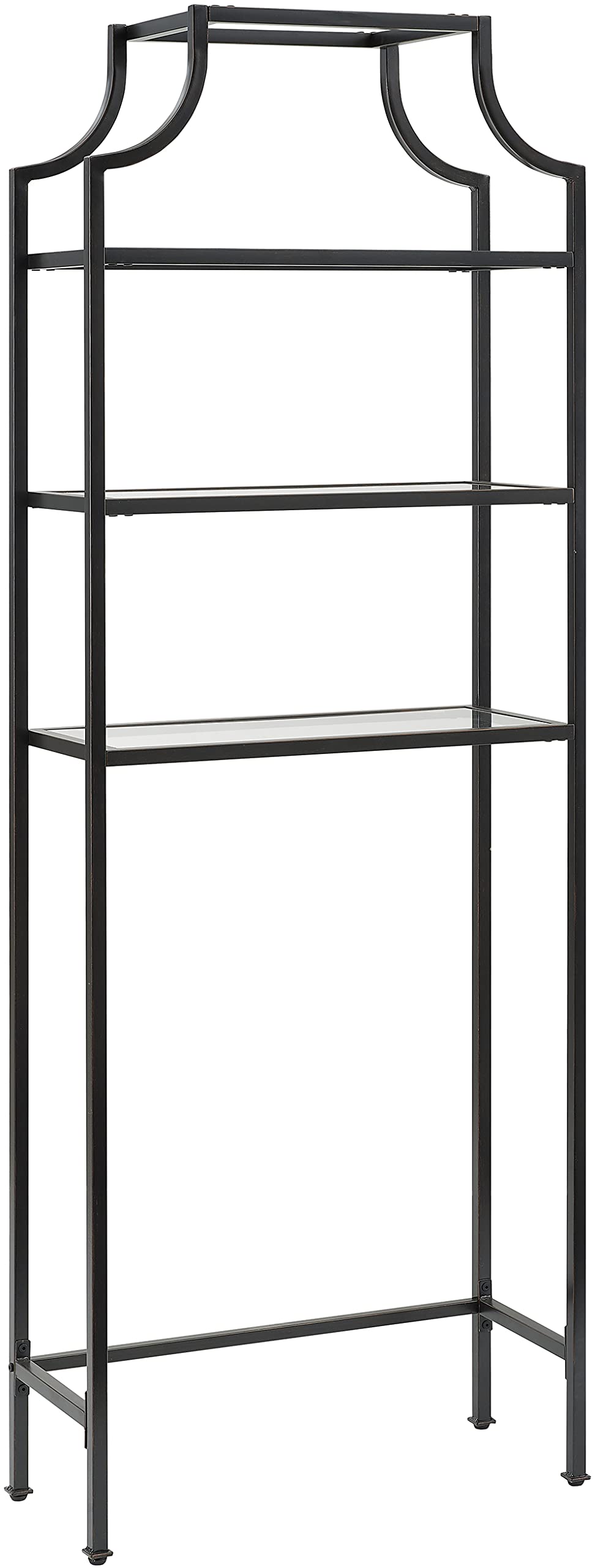Crosley Furniture Aimee Over The Toilet Storage and Bathroom Organizer with Shelves, Oil Rubbed