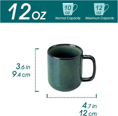 vancasso STARRY Coffee Mugs Set, 12 oz Ceramic Coffee Cups for Latte Hot Tea Cappuccino Cocoa Milk