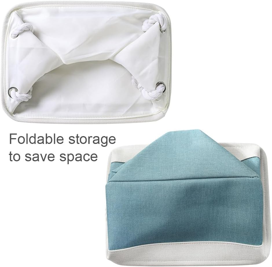 TheWarmHome Fabric Storage Bin with Handles,Storage Basket for Home Storage and Organization, Shelf