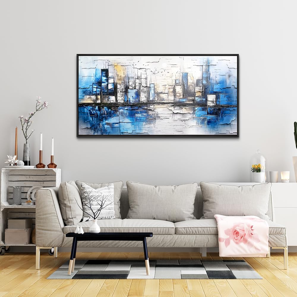 ZUITINGHUA Large Black Framed Wall Decor For Living Room Canvas Wall Art For Office Modern Wall