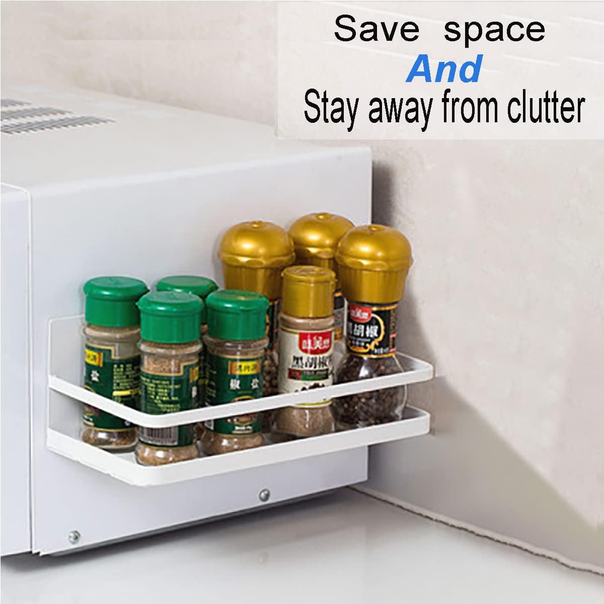 Magnetic Spice Rack Refrigerator Side Magnetic Spice Rack Kitchen Magnetic Shelf Magnetic Fridge