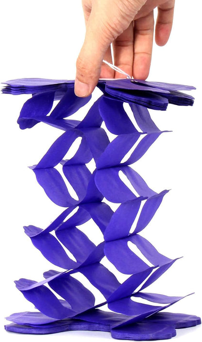 Black-Orange Purple Halloween Party-Decorations Streamers-Garland - 12pcs 4-Leaf Clover Paper