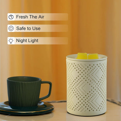 PALANCHY Wax Melt Warmer Ceramic Oil Burner Electric Candle Wax Warmer Burner Melter Fragrance
