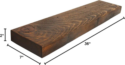 joelsantiques Floating Shelf, Wood Wall Shelf, Natural Wooden Home Decor for Bathroom Kitchen