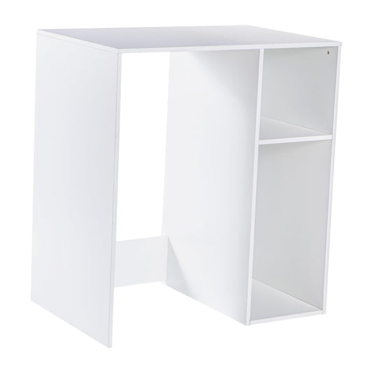 Flash Furniture Mini Fridge Bookshelf with Multiple Cubbies, White