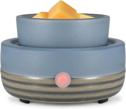 Ceramic Wax Melt Warmer,3-in-1 Electric Wax Warmer,Fragrance Wax Burner Candle Wax Warmer for
