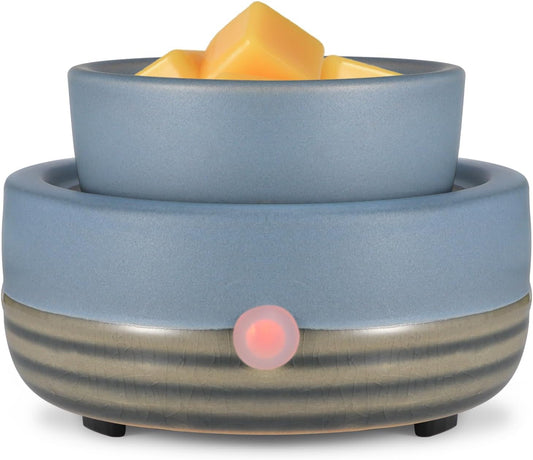 Ceramic Wax Melt Warmer,3-in-1 Electric Wax Warmer,Fragrance Wax Burner Candle Wax Warmer for