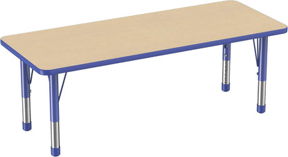 Factory Direct Partners FDP Rectangle Activity School and Classroom Kids Table (24 x 60 inch)