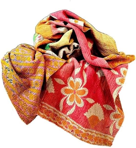 Wholesale Mix lot Tribal Kantha Quilts Reversible Vintage Cotton Bedspread Sari Throw Old Assorted