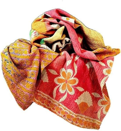 Wholesale Mix lot Tribal Kantha Quilts Reversible Vintage Cotton Bedspread Sari Throw Old Assorted