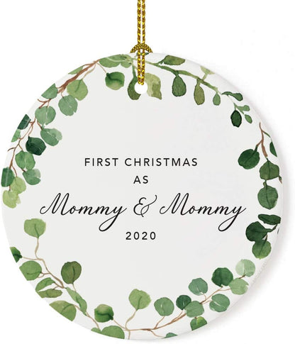 Andaz Press Custom Year Round Ceramic Porcelain Christmas Tree Ornament Keepsake Collectible Gift