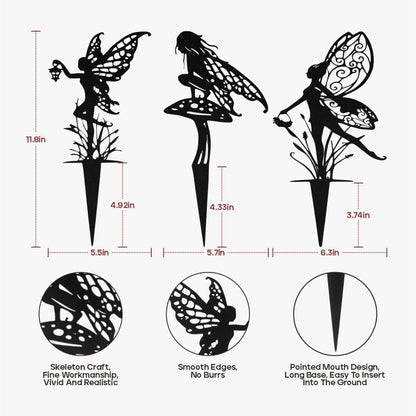 Decorative Garden Stakes, Fairy Garden Statues for Home and Garden (12)