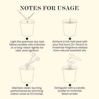 M&SENSE Natural Soy Candle| Vanilla Sandalwood | 5.3 oz | Minimalist Scented Candle for Relaxation