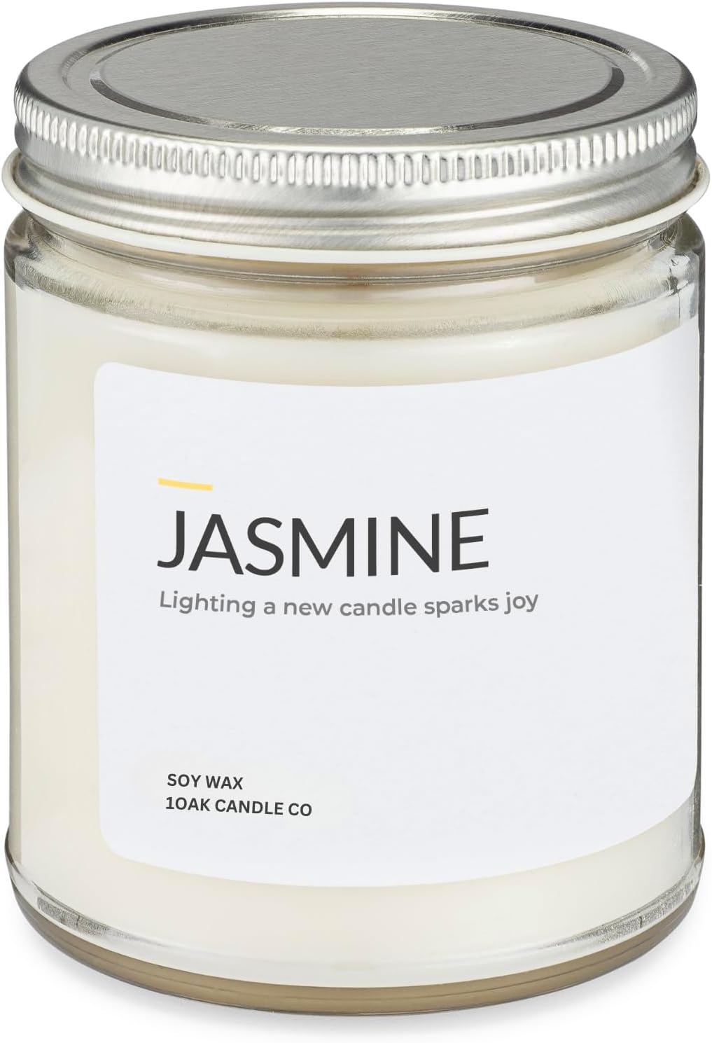 1OAK Jasmine Candle - Soy Wax Scented Candles (Jasmine) - Soy Candles for Home Scented - Long
