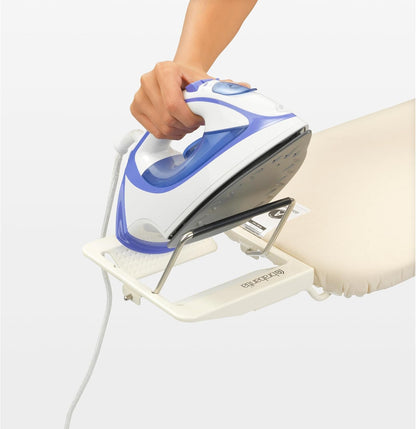 Brabantia Size A Compact Small Ironing Board (43x12 in) 7 Height Options, Adjustable Steam Iron