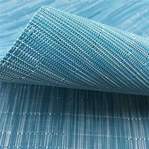 Placemats Set of 6 for Dining Table Heat-Resistant Washable Place Mats Woven Vinyl Kitchen Table