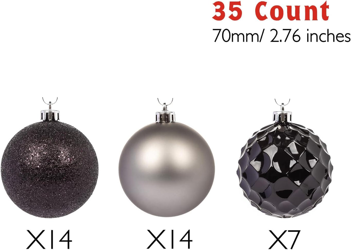Every Day is Christmas Ornaments, Shatterproof Christmas Tree Ornament Set, Christmas Balls