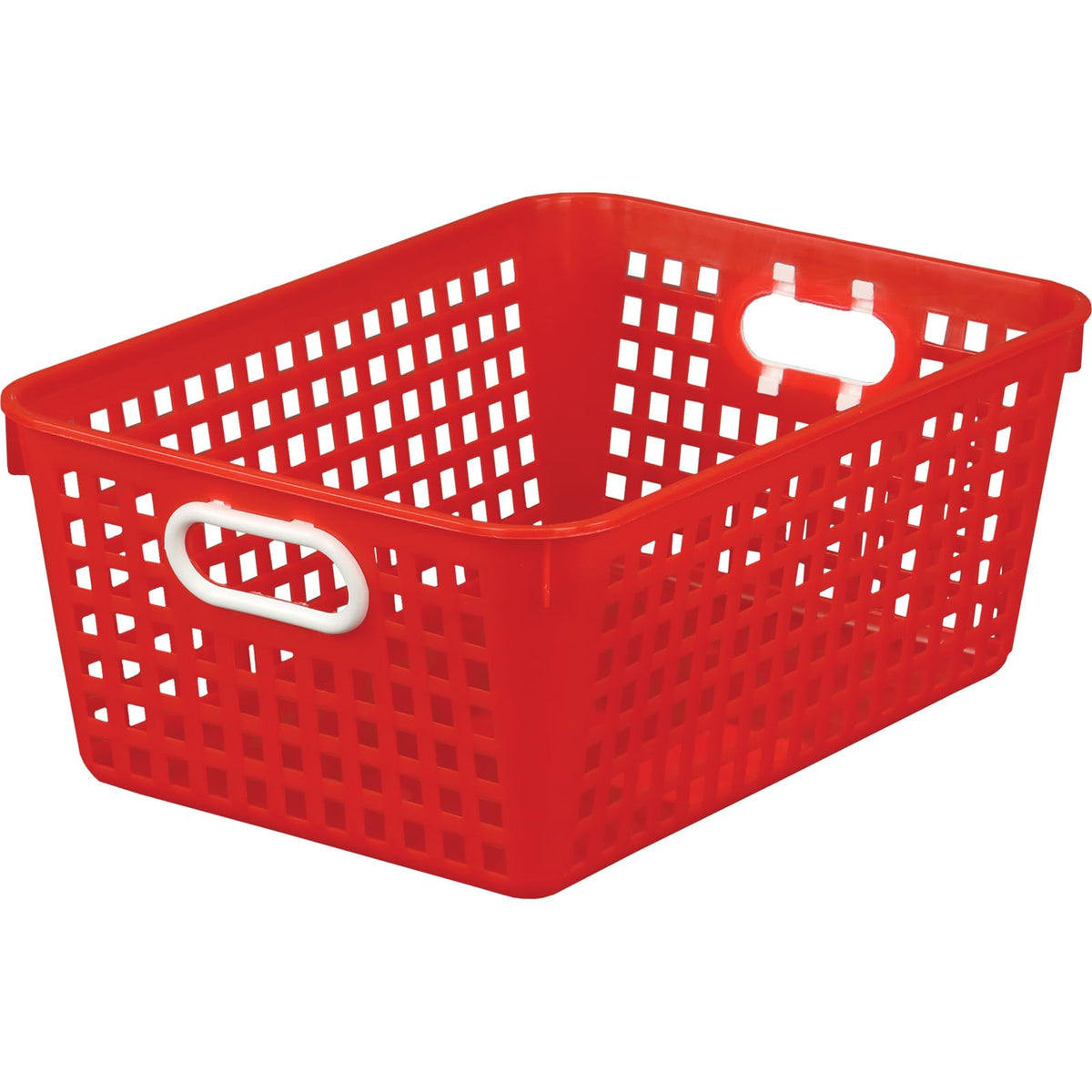 Really Good Stuff Large Plastic Book Baskets, 13.25" by 10" by 5.5"-12-Pack