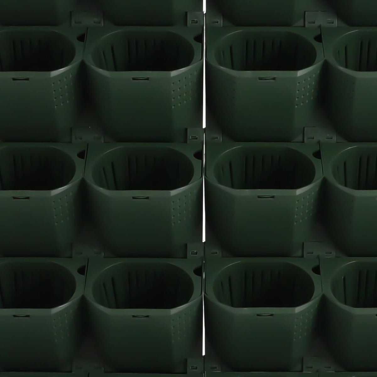 Wall Mounted Vertical Garden Planter, 6 Row 36 Plant Grow Pots, Self-Watering Vertical Planters