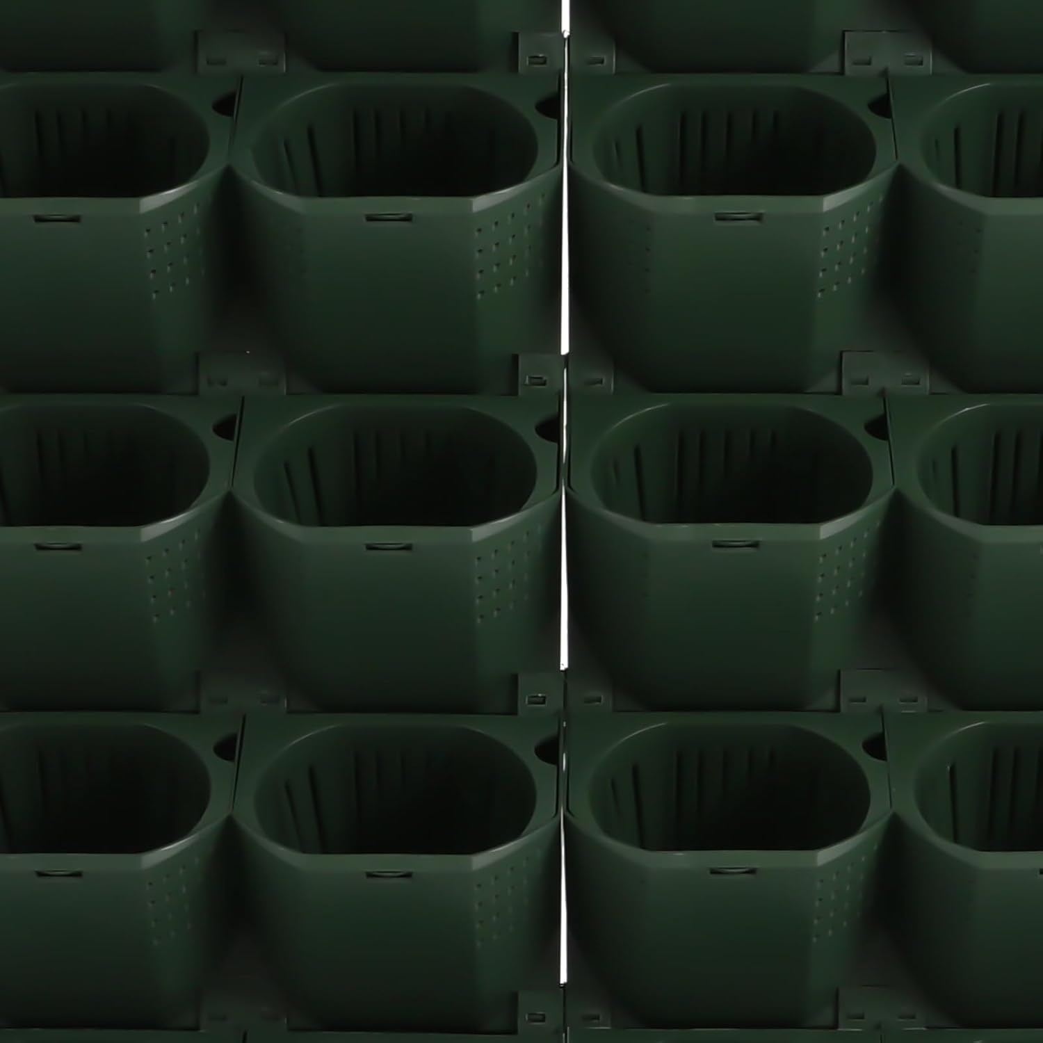 Wall Mounted Vertical Garden Planter, 6 Row 36 Plant Grow Pots, Self-Watering Vertical Planters