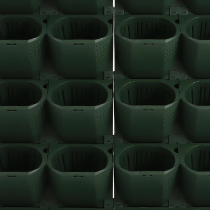 Wall Mounted Vertical Garden Planter, 6 Row 36 Plant Grow Pots, Self-Watering Vertical Planters