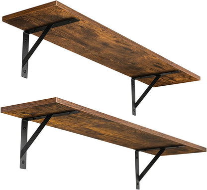 DINZI LVJ Wall Shelves, 23.6 x 7.9 x 6.1 Inch Floating Shelves for Wall, Easy-to-Install Wall
