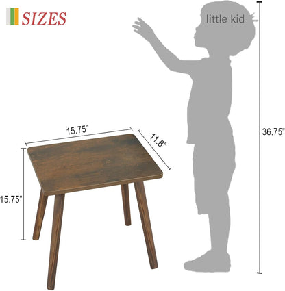 AWASEN Side Table, Small Wood End Table Living Room, Mini Bed Side Table Modern Accent Nightstand