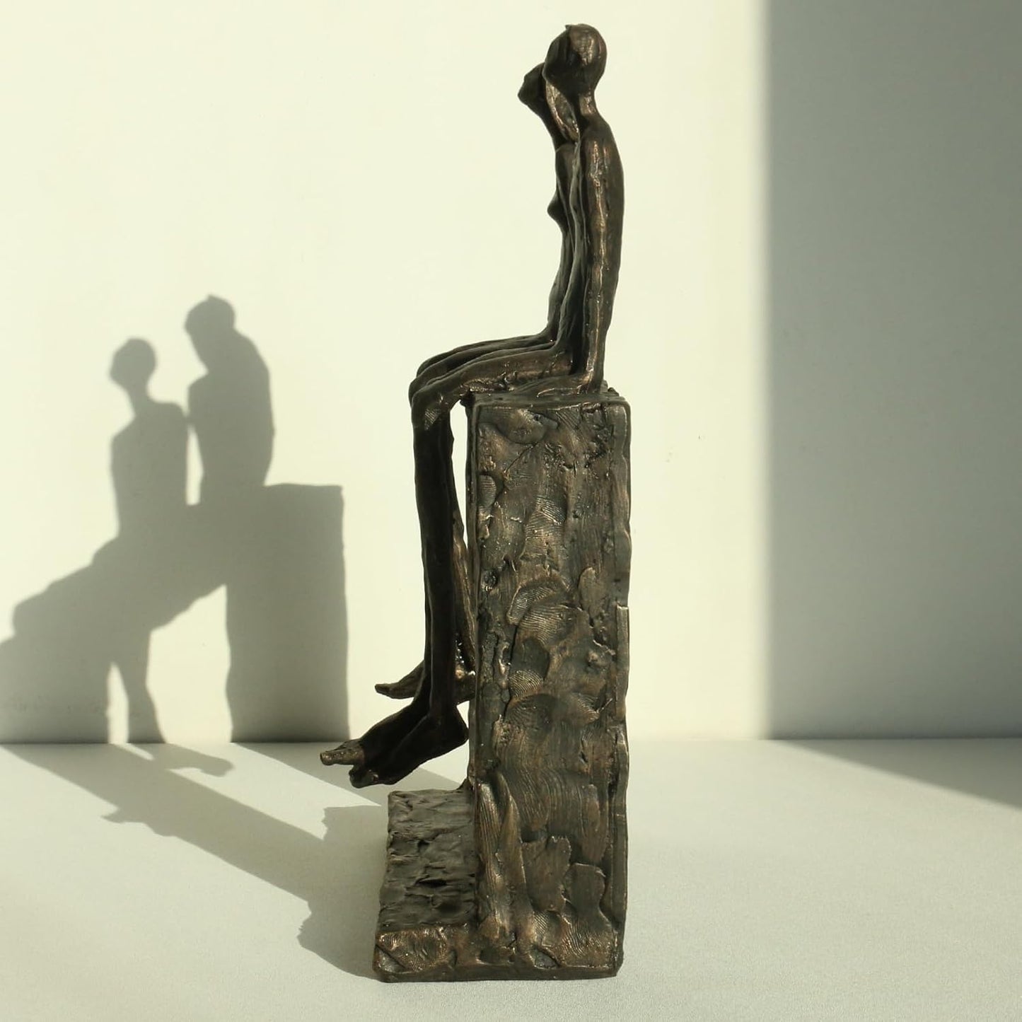 Lukitas Abstract Couple Statue Home Decor - Handcrafted Decorative Ornament for Living Room Office
