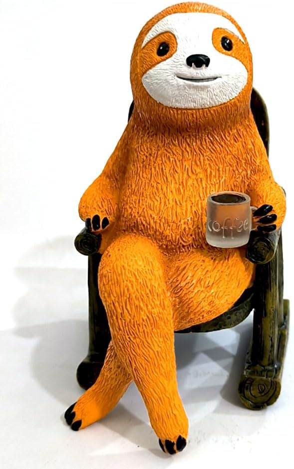 Cute Sloth Solar Light Fairy Garden Accessories Outdoor Figurine Lights Micro Landscape Garden