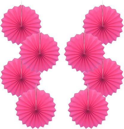 Red Graduation Party Decor,Girls Party Decorations ,Party Supplies Party Fans 12in, Anniversary