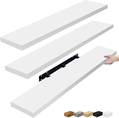 Sorbus Floating Shelves for Wall - 48 Inch Long Bathroom Shelves, Wall Decor for Bedroom, Kitchen