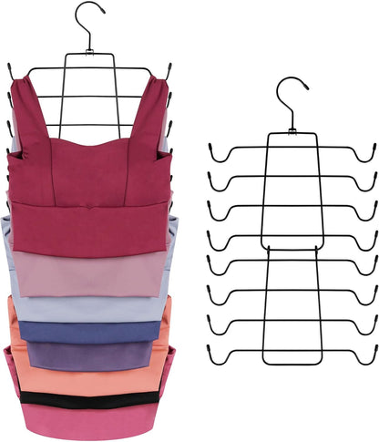 ZEDODIER Tank Top Hanger, Space Saving Bra Hangers, Non-Slip Hanging Sport Bras Holder, Closet