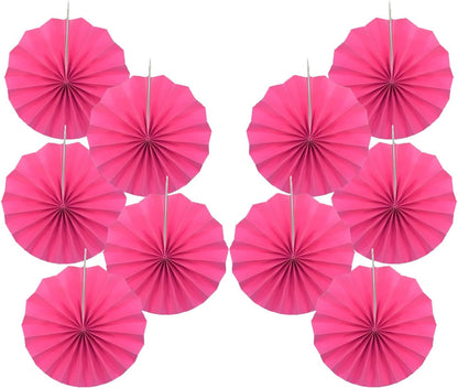 Red Graduation Party Decor,Girls Party Decorations ,Party Supplies Party Fans 8in, Anniversary