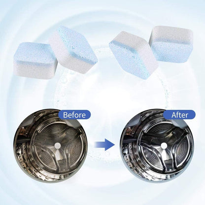 NATRUTH Washing Machine Cleaner Descaler 30 Pack Deep Cleaning Washer Cleaner Tablets For HE Front