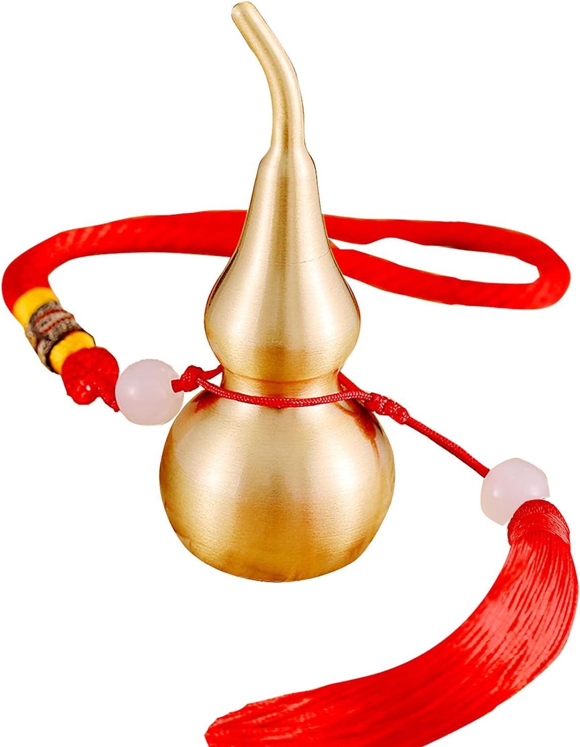Hanging Decoration Good Luck Wu Lou Gourd,with Tassel for Housewarming Statue Charm Amulet Home