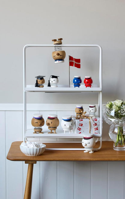 Hoptimist Student IQ Bumble, Woody Brown, Home Decor Ornament - Scandinavian Design, Wood W/Metal