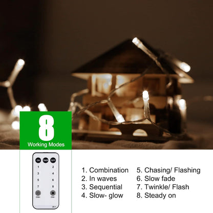 Brightown Christmas Icicle Lights Outdoor, 66 Feet 138 Drops with 736 LED, 8 Modes Waterproof