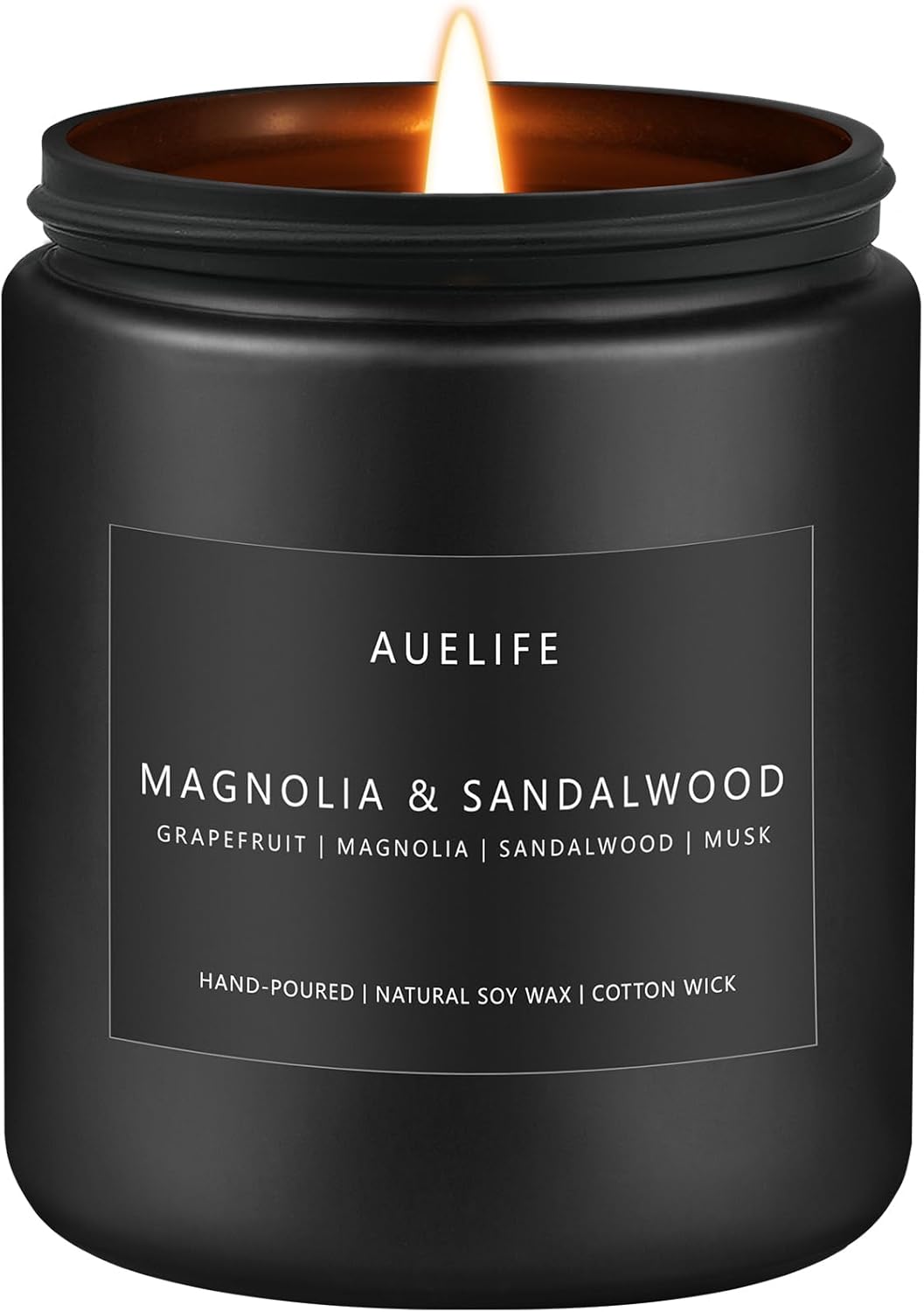 Magnolia & Sandalwood Candle | Masculine Candle - Candles for Men, Soy Candles for Home Scented