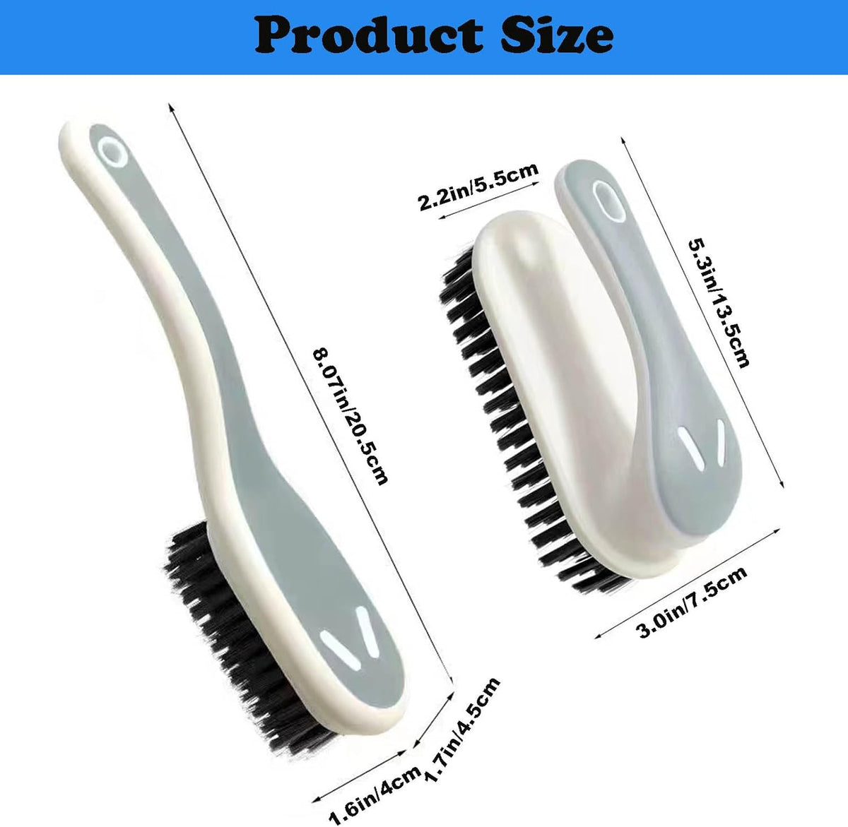 Soft Bristle Scrub Cleaning Brush Stain Remover Brush Fabric Cleaning Brush Laundry Brush Small
