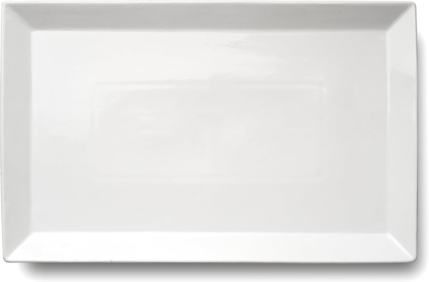 MIECOO Large Serving Platter, 18.5" x 11.5" White Serving Tray, Rectangular Porcelain Plate for