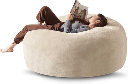 Bean Bag Chair 5Ft, Memory Foam Filled, Large Beanbag Chairs for Adults and Teens, Soft Sofa with