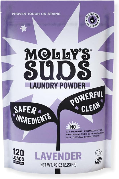 Molly's Suds Original Laundry Detergent Powder | Clean Laundry Detergent Powder for Sensitive Skin