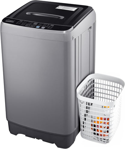 Portable Washing Machines 17.8LBS Full Automatic Clothes Washer and Spinner Combo with 10 Programs