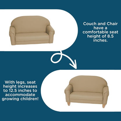 Children's Factory As We Grow Toddler Sofa, Flexible Seating for Daycare or Preschool, Kids Reading