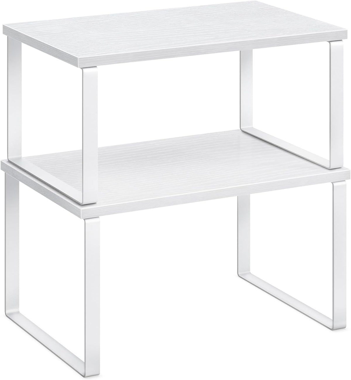 SONGMICS Cabinet Organizer Shelf, Set of 2 Kitchen Counter Shelves, Kitchen Storage, Spice Rack