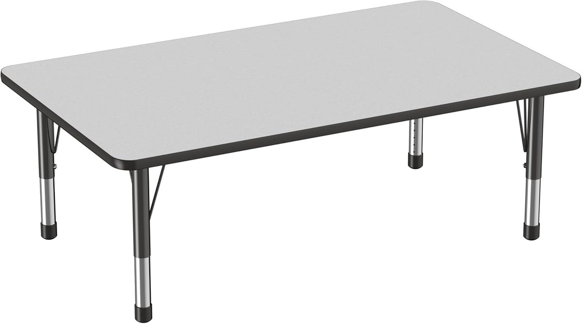 FDP Rectangle Activity School and Classroom Kids Table (36 x 60 inch), Toddler Leg, Adjustable